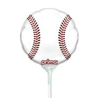 9" Baseball Air-Fill Foil Balloon - 2ct